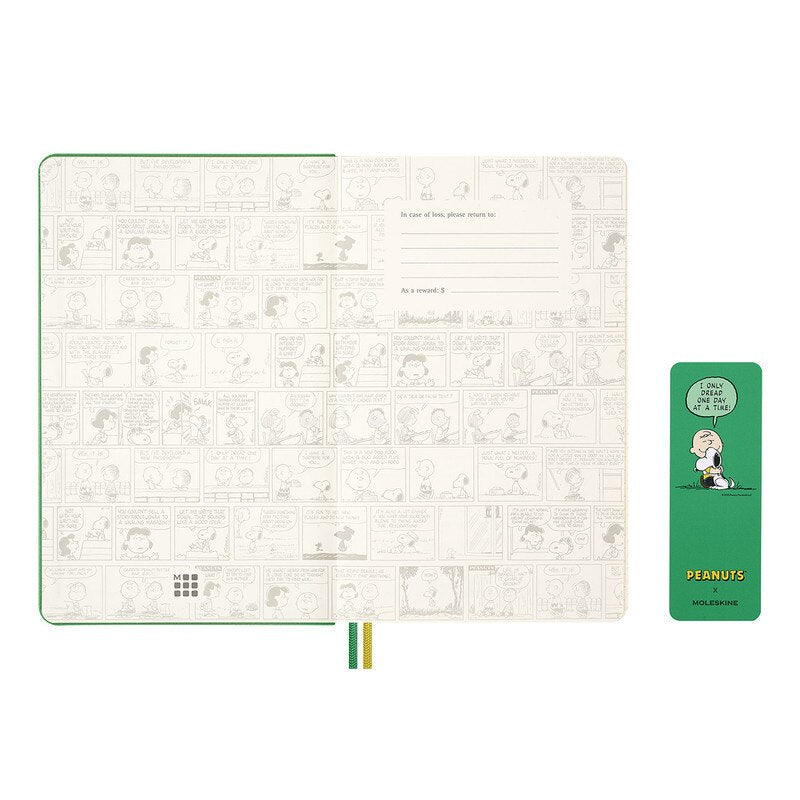 Moleskine 2026 Moleskine "Charlie & Snoopy" 12-Month Daily Diary - Large, Hard Cover