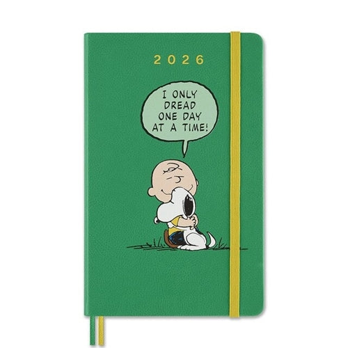 Moleskine 2026 Moleskine "Charlie & Snoopy" 12-Month Daily Diary - Large, Hard Cover