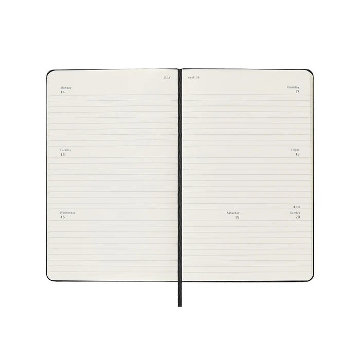 Moleskine Moleskine 2025 Hardcover Diary - Weekly Horizontal, Pocket, Black