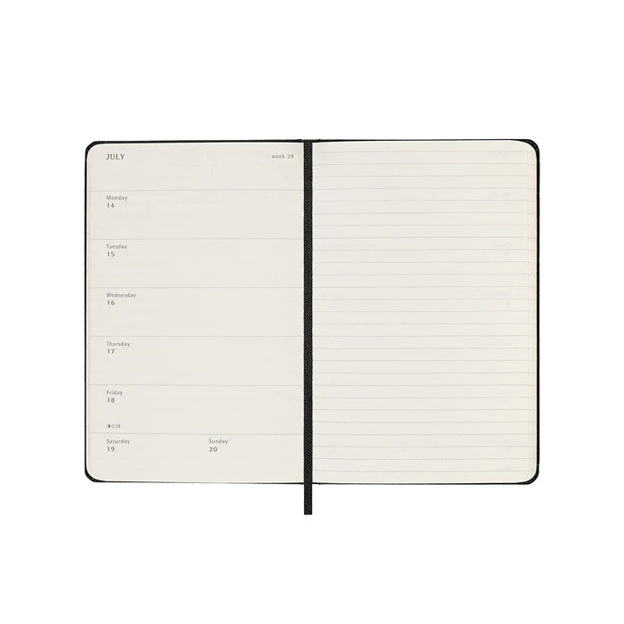 Moleskine Moleskine 2025 Hardcover Diary - Weekly Notebook, Pocket, Black