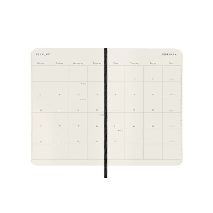 Moleskine Moleskine 2025 Softcover Diary - Monthly, Pocket, Black