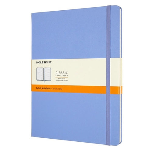 Moleskine Moleskine Hard Cover Notebook - Ruled, Extra Large, Hydrangea Blue