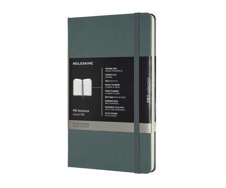 Moleskine Moleskine Professional Hard Cover Notebook - Ruled, Large, Forest Green