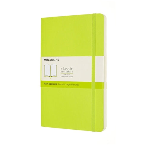 Moleskine Moleskine Soft Cover Notebook - Plain, Large, Lemon Green