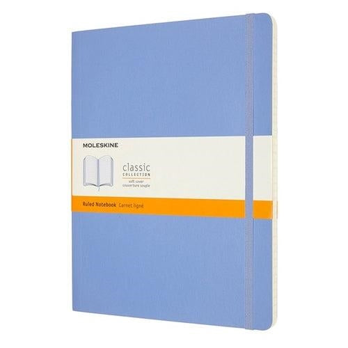 Moleskine Moleskine Soft Cover Notebook - Ruled, Extra Large, Hydrangea Blue