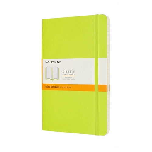 Moleskine Moleskine Soft Cover Notebook - Ruled, Large, Lemon Green