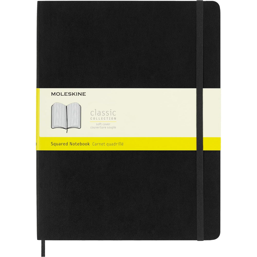 Moleskine Moleskine Soft Cover Notebook - Squared, Extra Large, Black