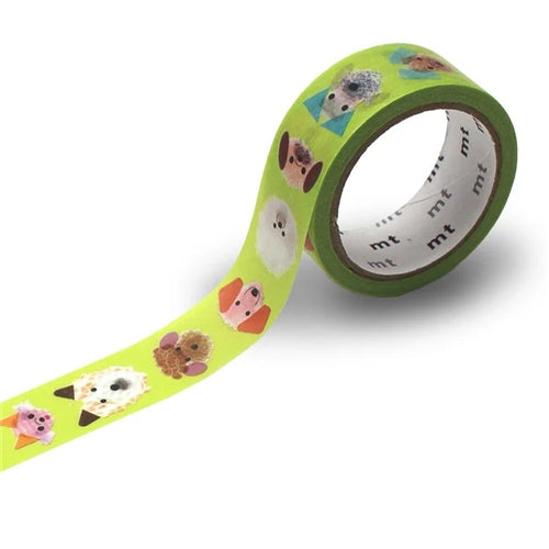 MT MT Tape Single Roll - Puppy Faces