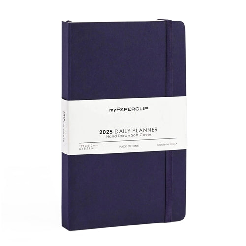 myPaperclip 2026 myPAPERCLIP Daily Planner - A5 Slim, Softcover, Imperial