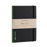 myPaperclip 2026 myPAPERCLIP Weekly Planner + Notebook - A5, Hardcover, Black / Green Spine