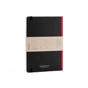 myPaperclip 2026 myPAPERCLIP Weekly Planner + Notebook - A5, Hardcover, Black / Red Spine