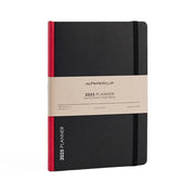 myPaperclip 2026 myPAPERCLIP Weekly Planner + Notebook - A5, Hardcover, Black / Red Spine