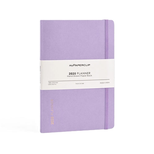 myPaperclip 2026 myPAPERCLIP Weekly Planner + Notebook - A5, Softcover, Lilac