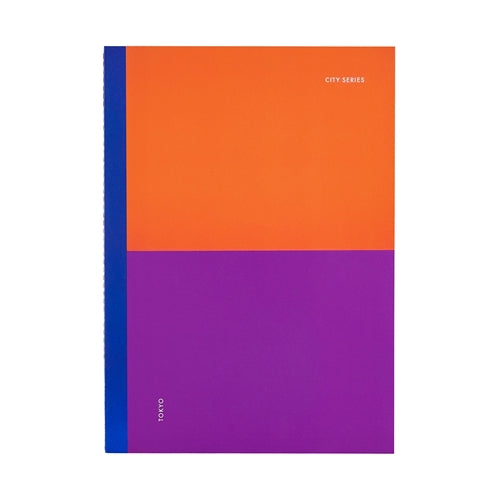 myPaperclip Tiger Notes City Series Notebook - A4, Thread-bound, Plain, Tokyo