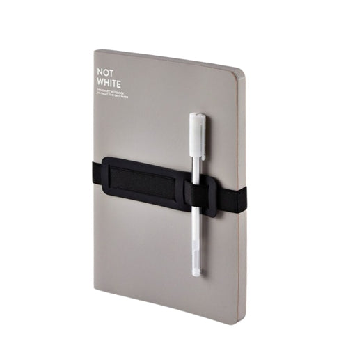 Nuuna Nuuna Not White Notebook - A5, Grey, Grey Pages