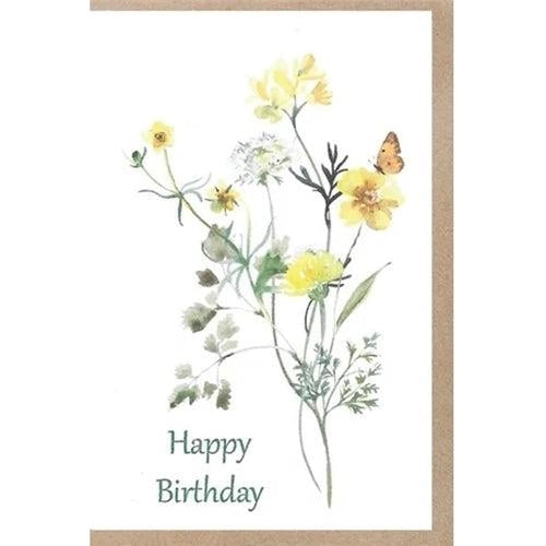 Paper-Go-Round Paper-Go-Round Plantable Birthday Greeting Card - Yellow Daffodil