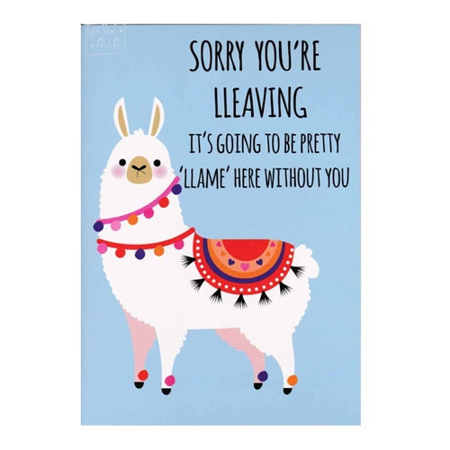 Paper Street Card Co. Paper Street A4 Card - Leaving Llama