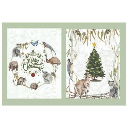 Paper Street Card Co. Paper Street Boxed Christmas Cards - Australian Animals