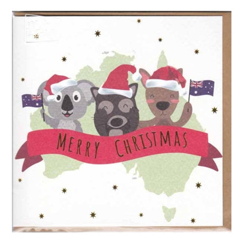 Paper Street Card Co. Paper Street Christmas Card - Aussie Christmas