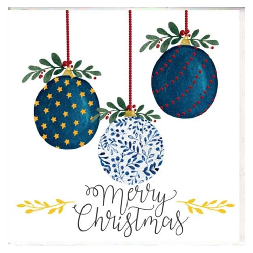 Paper Street Card Co. Paper Street Christmas Card - Merry Christmas Baubles