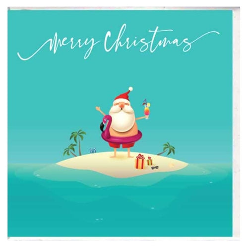 Paper Street Card Co. Paper Street Christmas Card - Santa Island