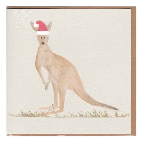 Paper Street Card Co. Paper Street Christmas Card - Santa Kangaroo