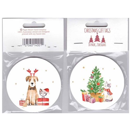 Paper Street Card Co. Paper Street Christmas Gift Tags - Pets, Pack of 10