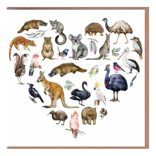 Paper Street Card Co. Paper Street Greeting Card - Aussie Heart