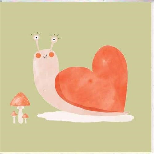 Paper Street Card Co. Paper Street Greeting Card - Valentine's Day, Love Snail