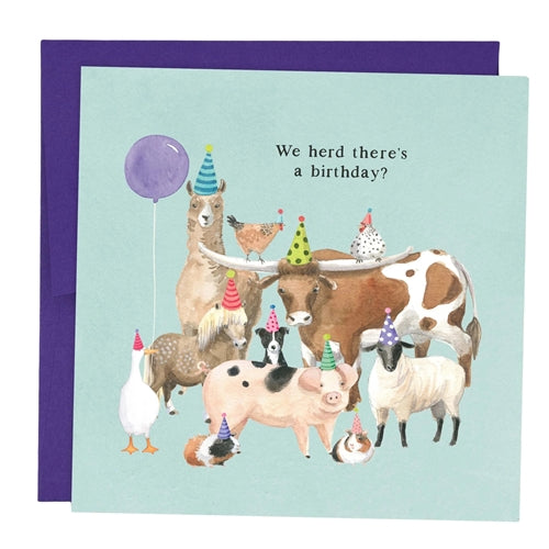 Papernest Papernest Birthday Card - We Herd There's a Birthday