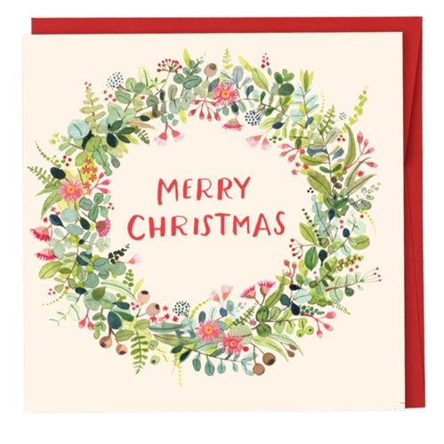 Papernest Papernest Christmas Card - Merry Christmas Bush Wreath