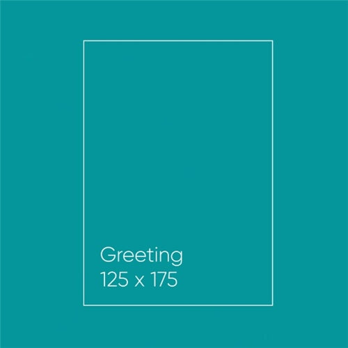 Paperpoint Blank Note Cards - 125 x 175mm, Flat, Astrobright Terrestrial Teal, Pack of 15