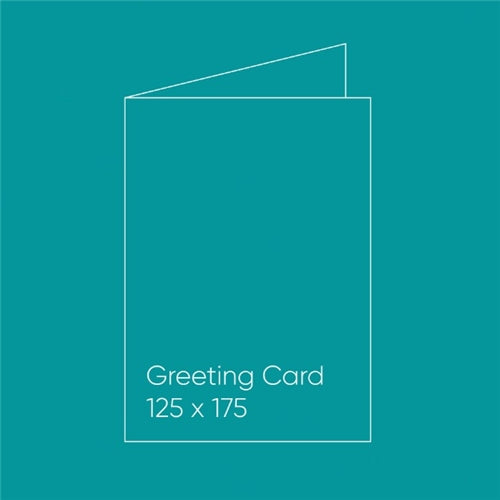 Paperpoint Blank Note Cards - 125 x 175mm, Folded, Astrtobright Terrestrial Teal, Pack of 15