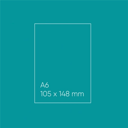 Paperpoint Blank Note Cards - A6 (105 x 148mm), Flat, Astrobright Terrestrial Teal