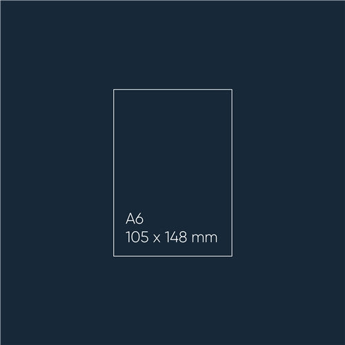 Paperpoint Blank Note Cards - A6 (105 x 148mm), Flat, Imperial Blue, Pack of 10