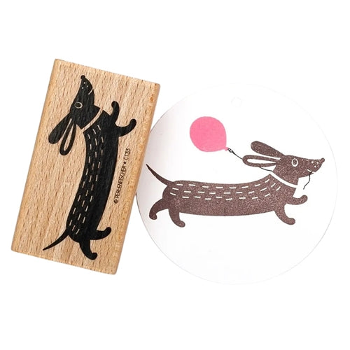 Perlenfischer Perlenfischer Stamp - Running Dachshund