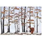 Peter Pauper Press Peter Pauper Press Boxed Christmas Cards - Deluxe, Fox and Birches