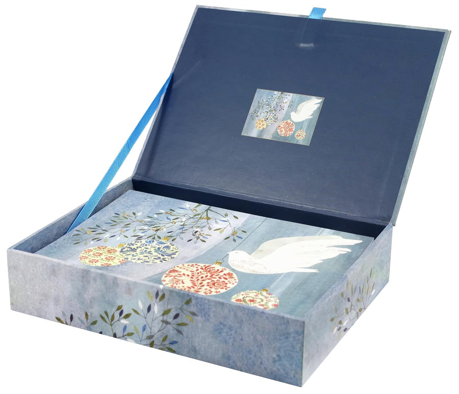 Peter Pauper Press Peter Pauper Press Deluxe Boxed Holiday Cards - Festive Dove