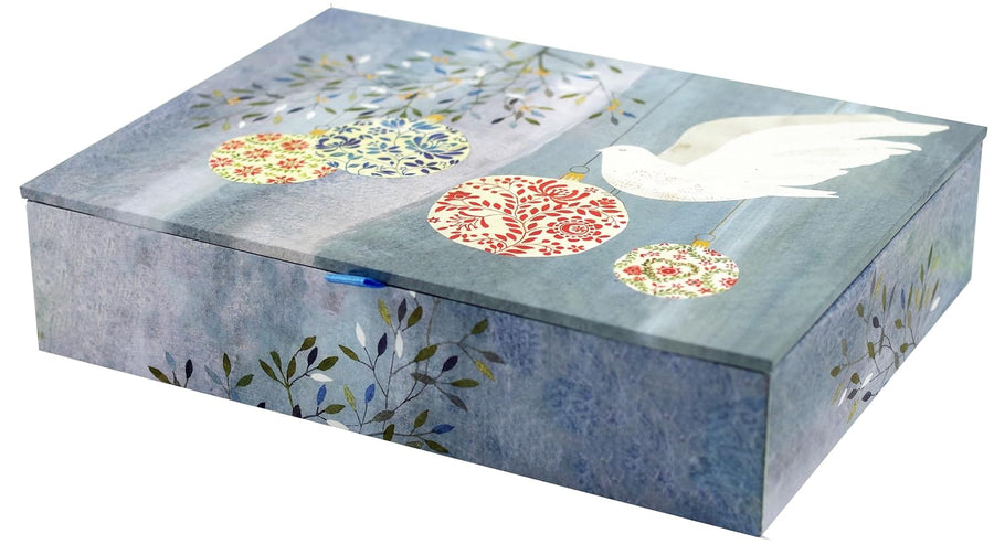 Peter Pauper Press Peter Pauper Press Deluxe Boxed Holiday Cards - Festive Dove
