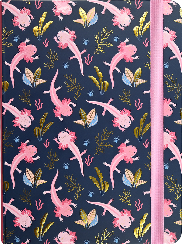 Peter Pauper Press Peter Pauper Press Journal - Medium, Ruled, Axolotls