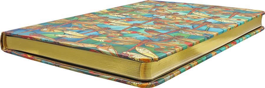 Peter Pauper Press Peter Pauper Press Journal - Medium, Ruled, Gilded Dragonflies