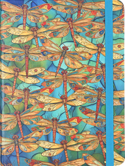 Peter Pauper Press Peter Pauper Press Journal - Medium, Ruled, Gilded Dragonflies