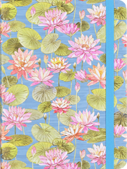Peter Pauper Press Peter Pauper Press Journal - Medium, Ruled, Water Lillies