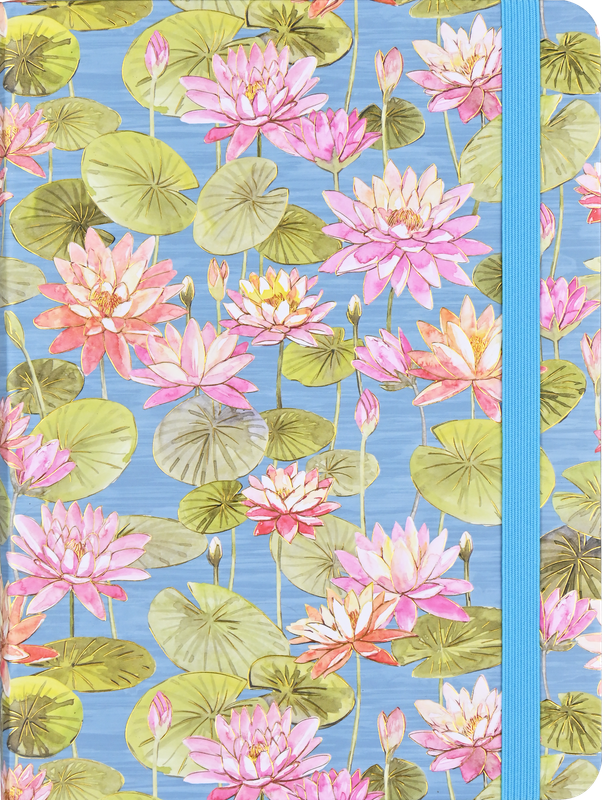 Peter Pauper Press Peter Pauper Press Journal - Medium, Ruled, Water Lillies