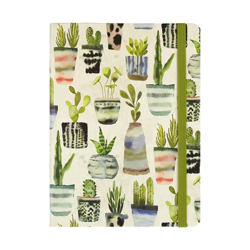 Peter Pauper Press Peter Pauper Press Journal - Medium, Ruled, Watercolor Succulents