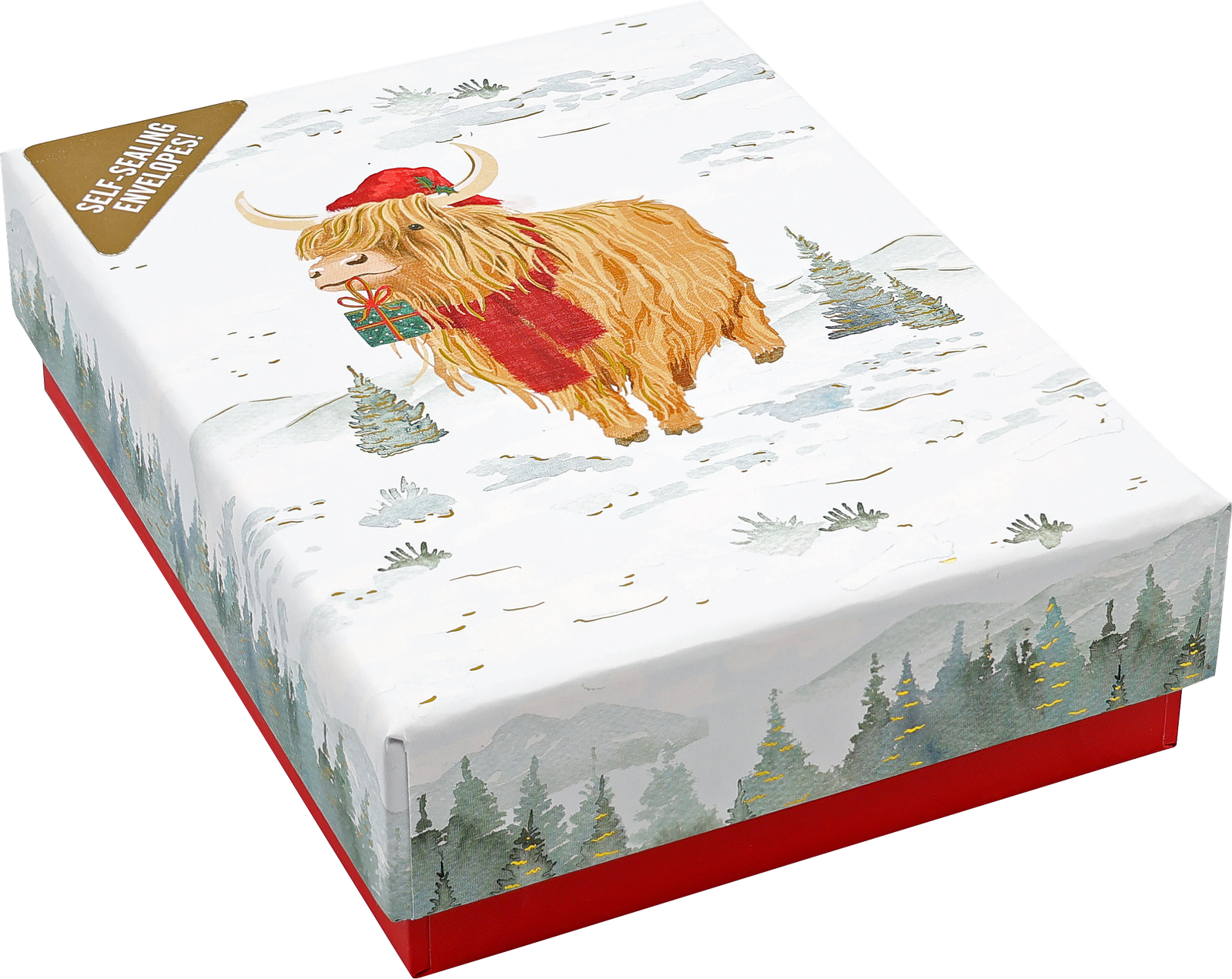 Peter Pauper Press Peter Pauper Press Small Boxed Holiday Cards - Highland Cow