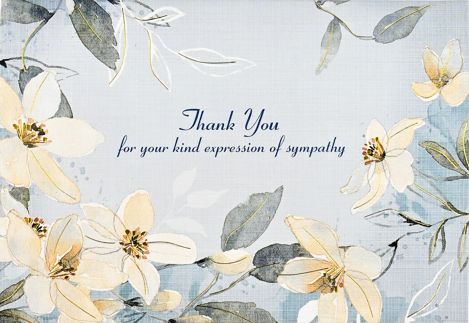 Peter Pauper Press Peter Pauper Press Thank You Card Set - White Jasmine Sympathy