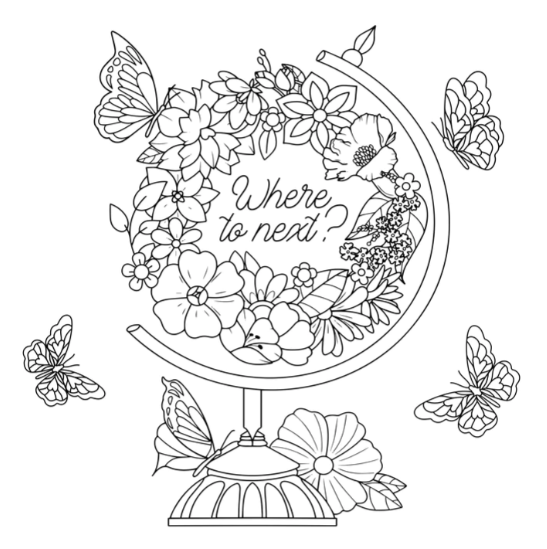 Peter Pauper Press Studio Series Colouring Book - Boho Dreams