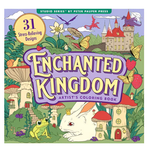 Peter Pauper Press Studio Series Colouring Book - Enchanted Kingdom