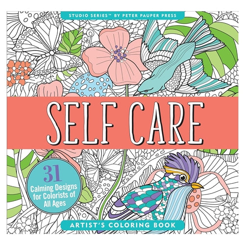 Peter Pauper Press Studio Series Colouring Book - Self Care